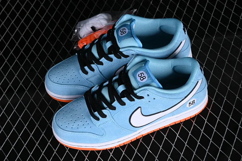All categories Nk SB Dunk series Nk SB Dunk Low low-top sneakers WE CLUB 58 x Nk SB Dunk Low Pro "Club 58 Gulf" Dunk series low-top casual sports skateboard shoes BQ6817-401